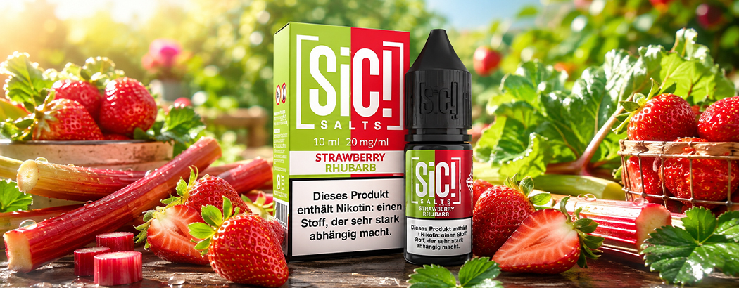 E-liquid Sic! Salts Strawberry Rhubarb