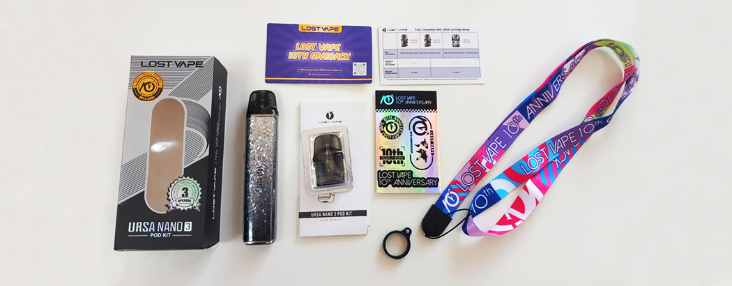 Balení - Lost Vape Ursa Nano 3 - elektronická cigareta