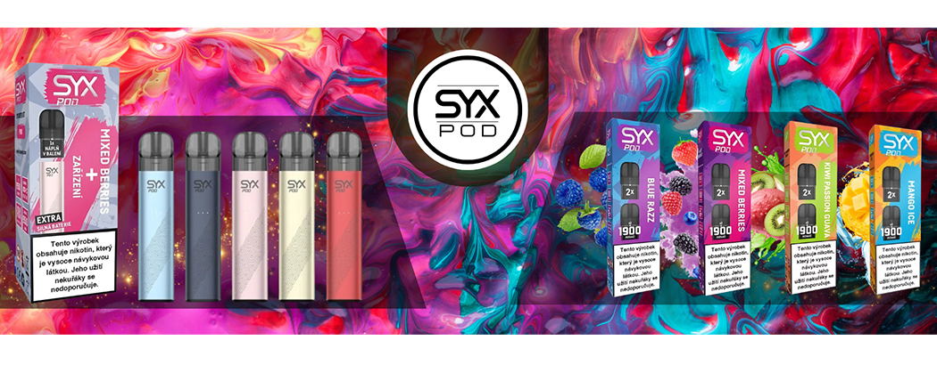 Syx Pod Starter Kit - elektronická cigareta s předplněnou cartridgí