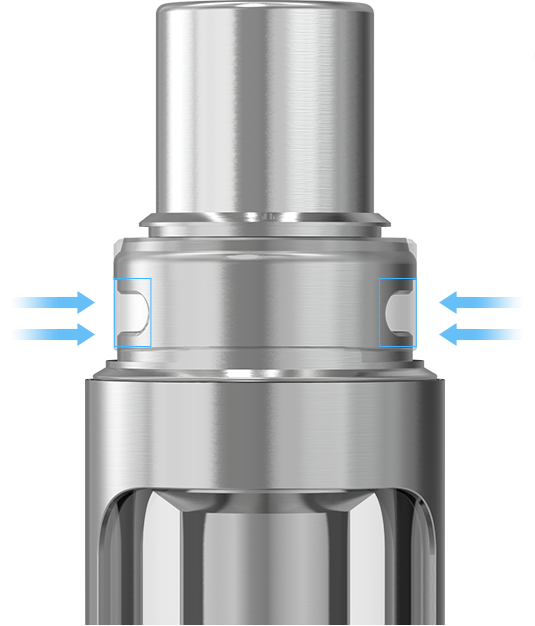 Regulace přívodu vzduchu elektronické cigarety Joyetech eGo Twist+