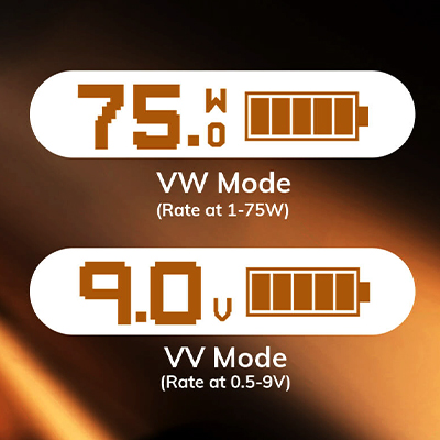 Dva režimy - Eleaf iStick i75 Kit - elektronická cigareta