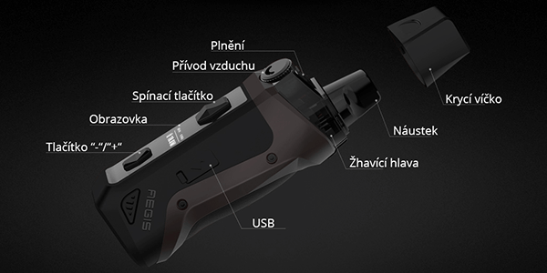 Popis - GeekVape Aegis Boost - elektronická cigareta