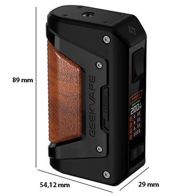 Parametry - GeekVape L200 Box Mod - elektronicka cigareta