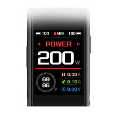 Displej - GeekVape T200 Aegis Touch - elektronická cigareta