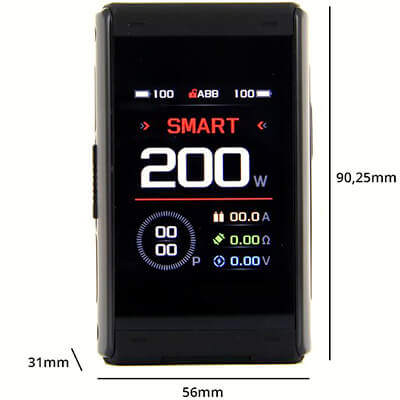 Parametry - GeekVape T200 Aegis Touch - elektronicka cigareta