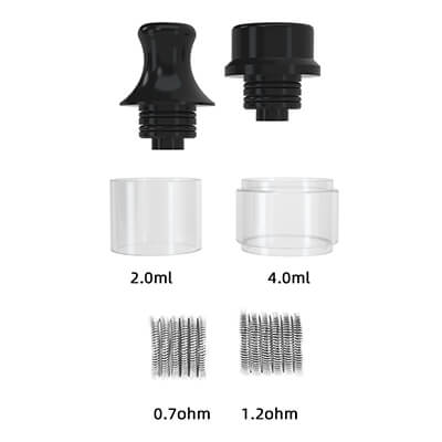 Náhradní díly, náustek, těla - Hellvape MD RTA - atomizér