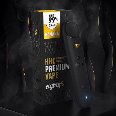 Vaporizační pero Eighty8 HHC, 99% HHC Vape - Banana představení
