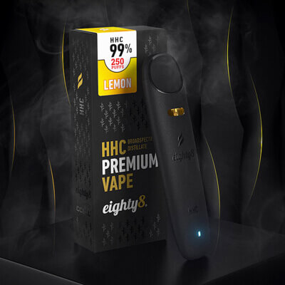 Vaporizační Pero Eighty8 HHC, 99% HHC Vape Lemon - Citrón