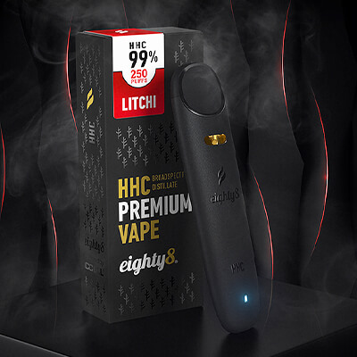 Vaporizan pero Eighty8 HHC, 99% HHC Vape Litchi - Lii