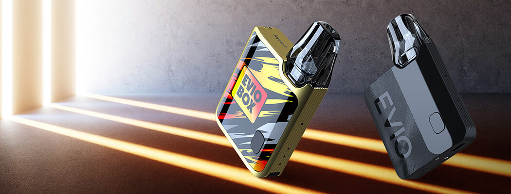 Design, velikost a konstrukce - Joyetech EVIO Box POD - elektronická cigareta