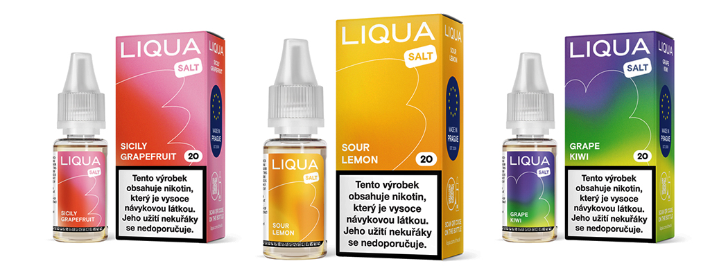 Design - Liqua SALT - elektronická cigareta