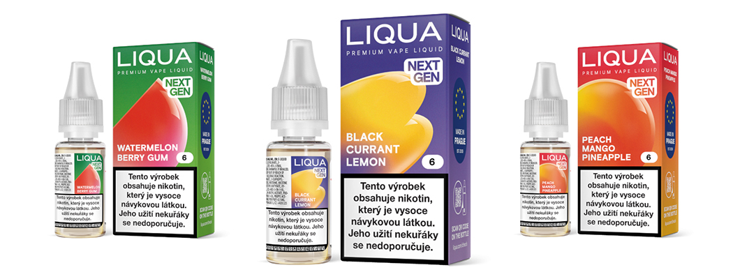 Design - Liqua NextGen - elektronická cigareta