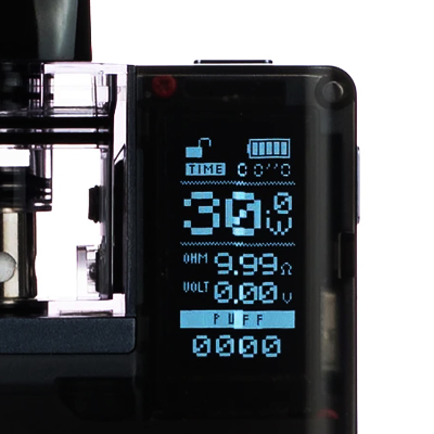 Displej - MOTI Play - elektronická cigareta