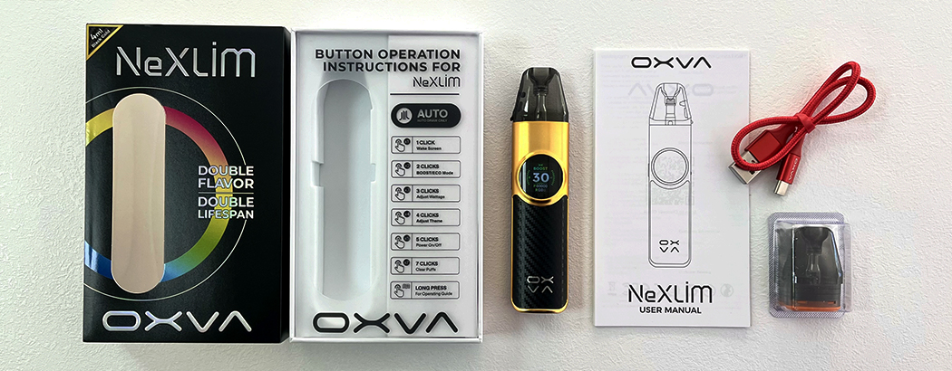 Balení - Oxva NeXLIM - elektronická cigareta