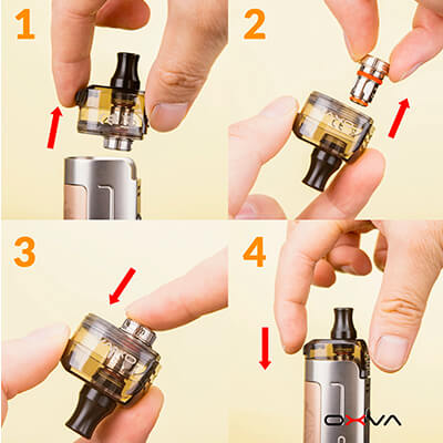 Žhavící hlavy - OXVA Origin Mini - elektronická cigareta