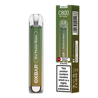 Jednorázová cigareta Oxva Oxbar C800 představení