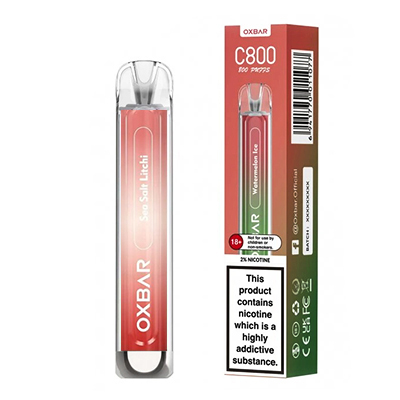 Jednorázová cigareta Oxva Oxbar C800 představení