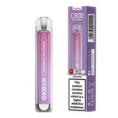 Jednorázová cigareta Oxva Oxbar C800 představení