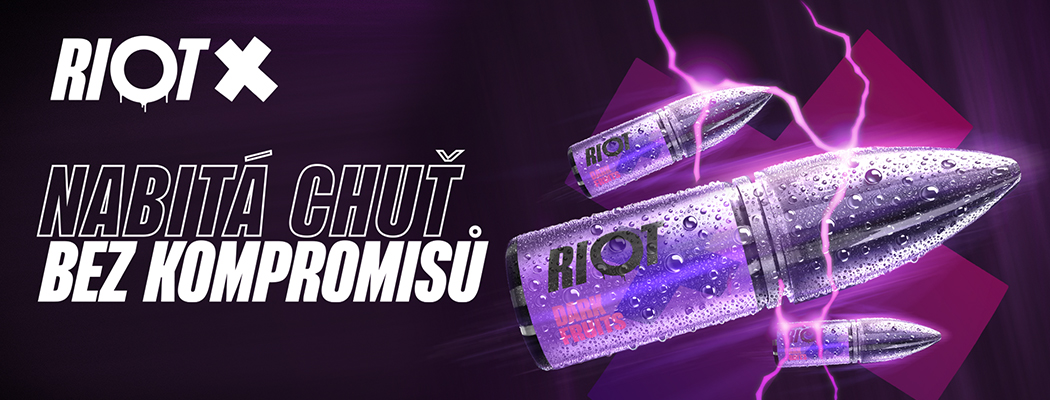 Design - Riot X - nikotinová sůl