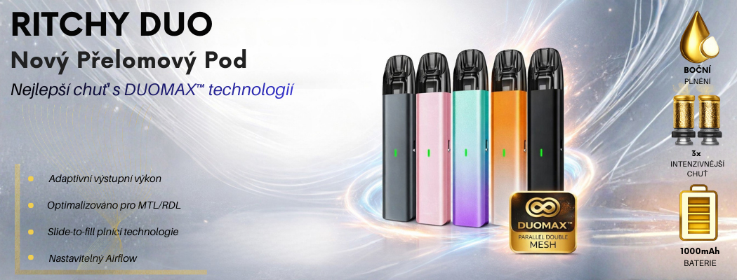 Design - Ritchy DUO POD - elektronická cigareta