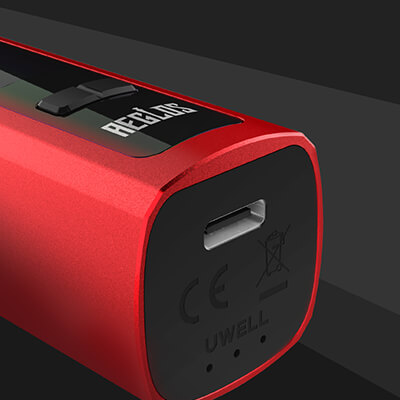 Nabíjení - Uwell Aeglos - elektronická cigareta