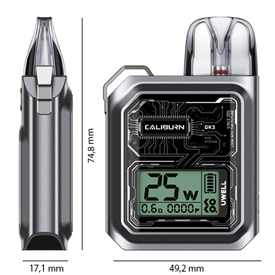 Elektronická cigareta Uwell Caliburn GK3 představení