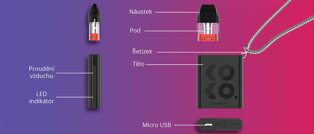 Cigareta - Uwell Caliburn KOKO - elektronická cigareta