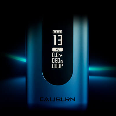 Displej - Uwell Caliburn X - elektronická cigareta