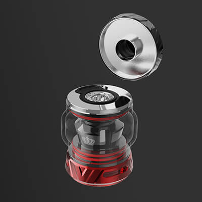 Víčko a plnění tanku - Uwell Crown 5 - elektronická cigareta