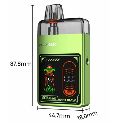 Kapacita elektronická cigareta Vaporesso VECO Solo Plus je 3300mAh Parametry - Vaporesso Eco Nano Pro - elektronická cigareta