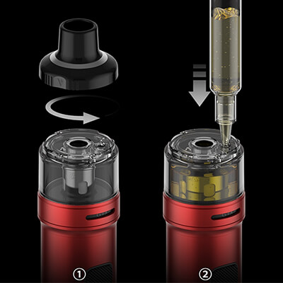 Žhavící hlava a plnění - Vaporesso GTX GO 80 Pod - elektronická cigareta