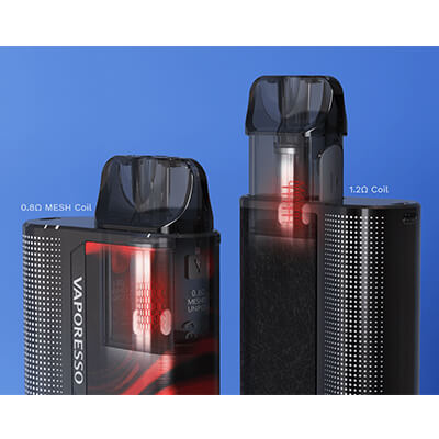 Cartridge, klasické šlukování MTL - Vaporesso XTRA Pod - elektronická cigareta