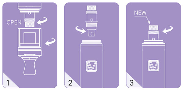 Výměna žhavící hlavy - Vaptio Tyro Nano - elektronická cigareta