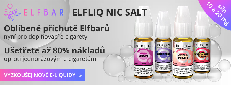 E-liquidy s nikotinovou solí Elf Bar ELFLIQ