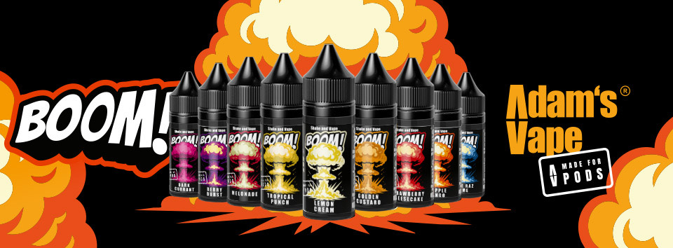 Adam's Vape BOOM! shake and vape příchutě