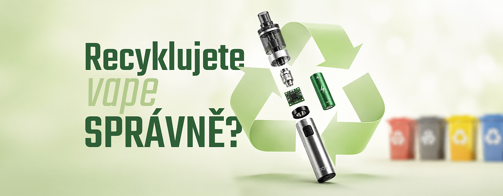Kam vyhodit elektronickou cigaretu? Přehled správné likvidace vape odpadu