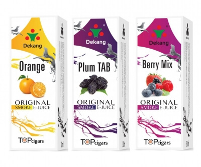 Nové příchutě e-liquidů Dekang Classic - pomeranč, lesní ovoce, švestka