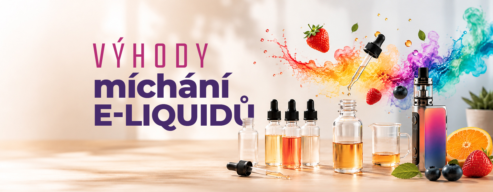 Míchání vlastních e-liquidů: výhody, úspora a jak začít